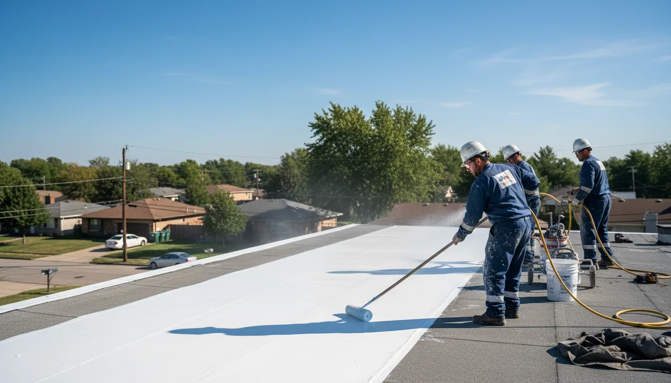 Commercial roof coating in Charleston, AR near me